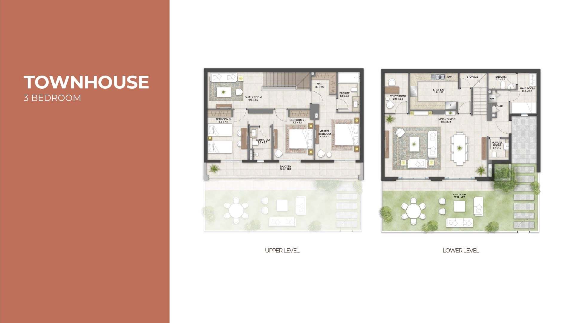3 BR Townhouse